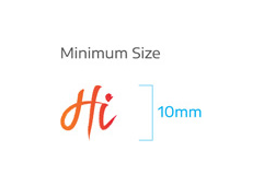 Hi !nnovation 심볼마크 Hi (Minimum Size가 10mm)